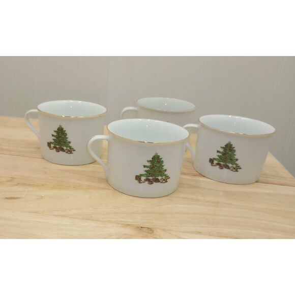 Holiday hostess set of four coffee/tea mugs - Picture 1 of 5